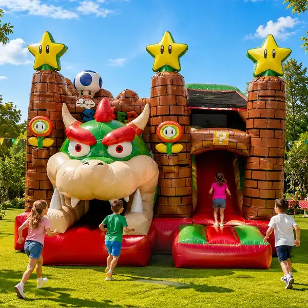 chateau gonflable de bowser animations eden events marseille
